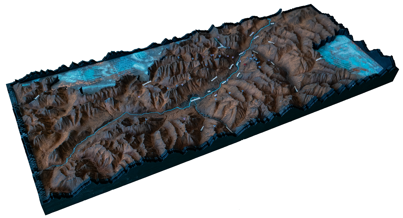 Sculpture Grafenast – Model of the Inn Valley and Surroundings, view 3