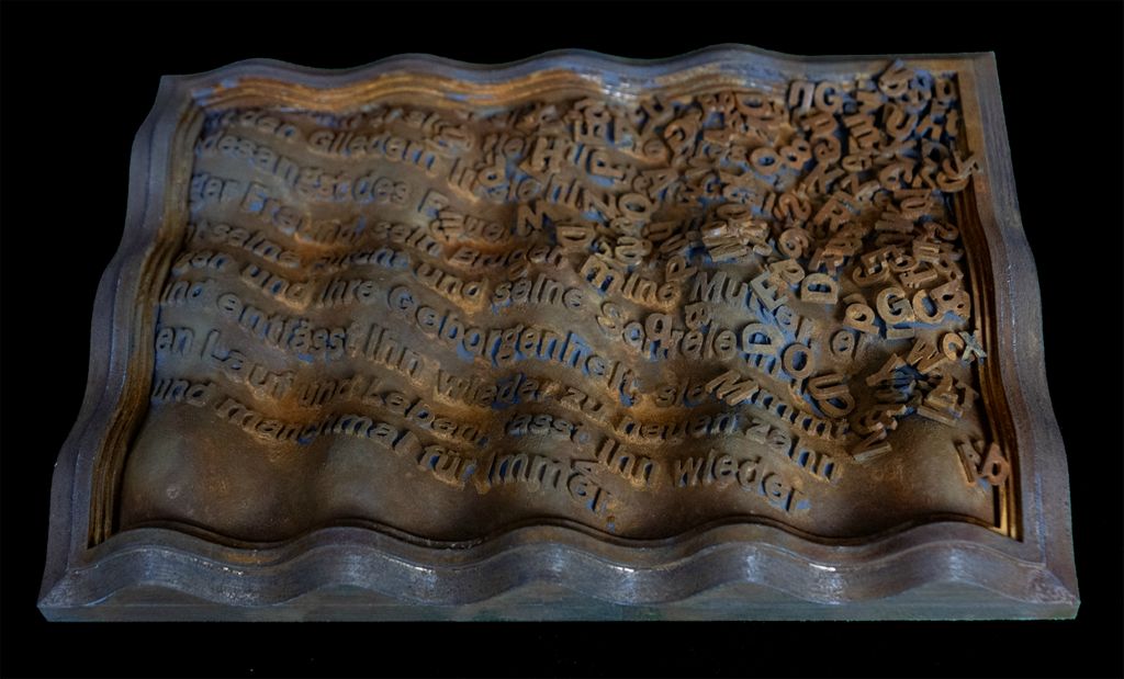Skulptur WAVES – Rahmen in abnormem Zustand - Var IV, Ansicht 4