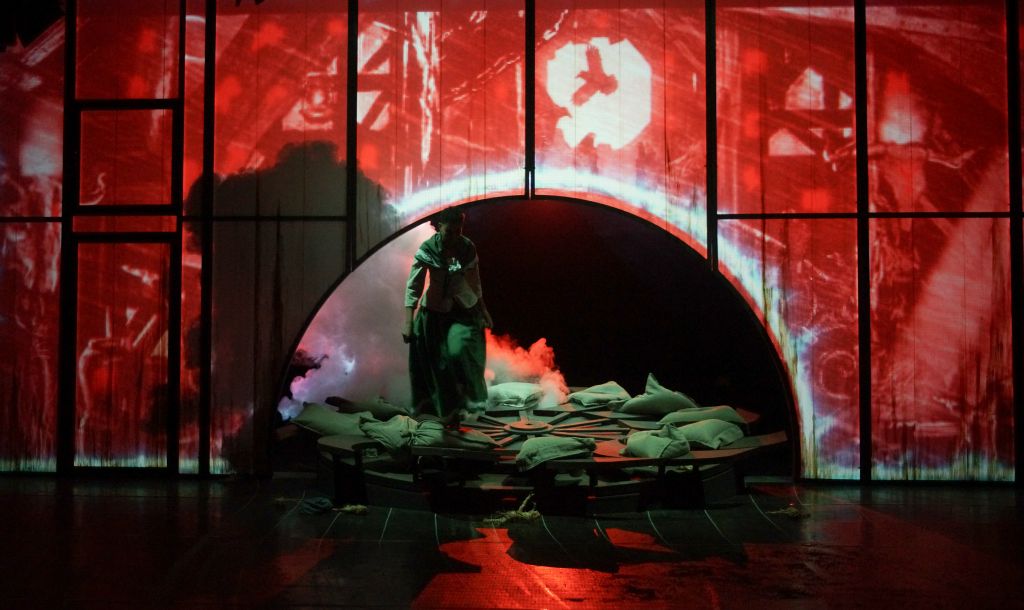 Stage and costume design Krabat, view 15