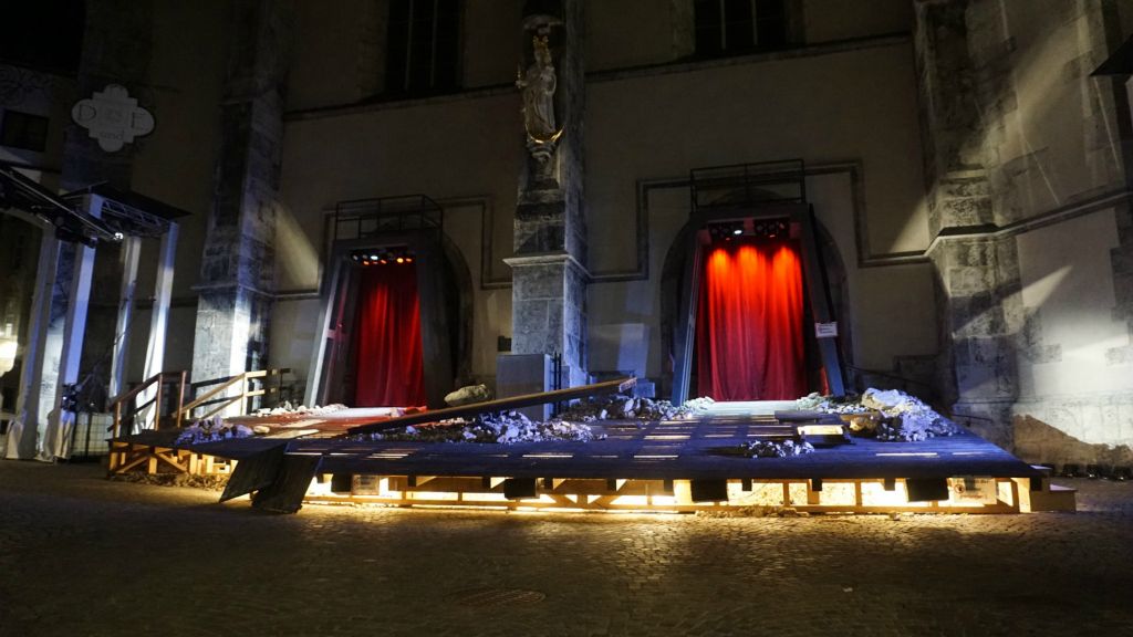 Stage design Silver Mountain – The Schwaz Miners' Play, view 1