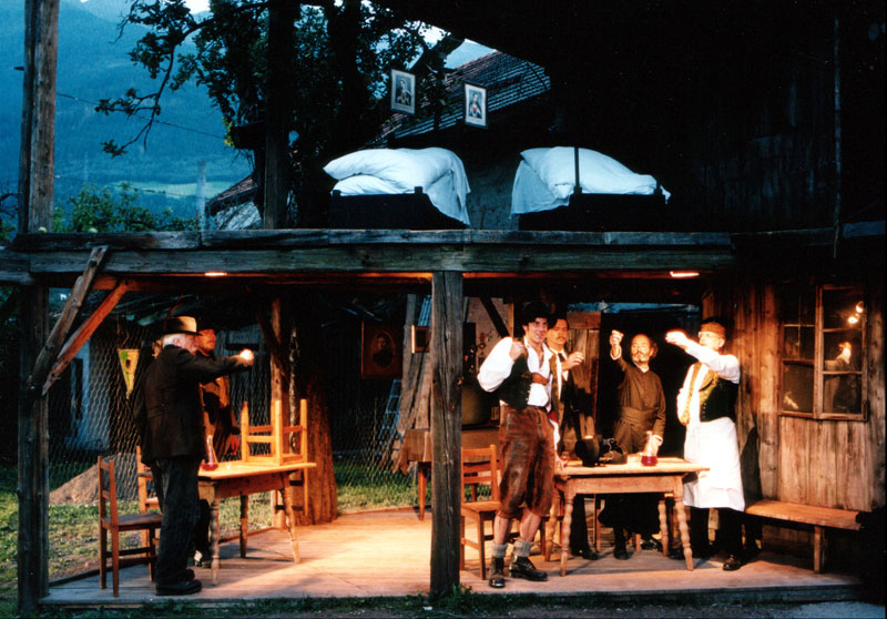 Stage design The Frenchman in Ötz, view 1