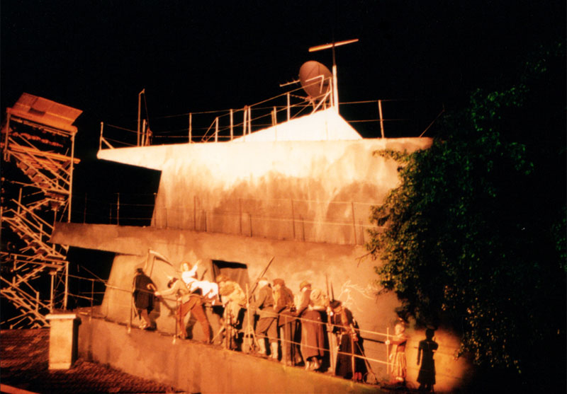 Stage design The Frenchman in Ötz, view 2