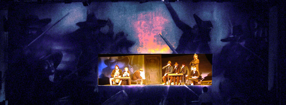 Stage design The Judas of Tyrol, view 1